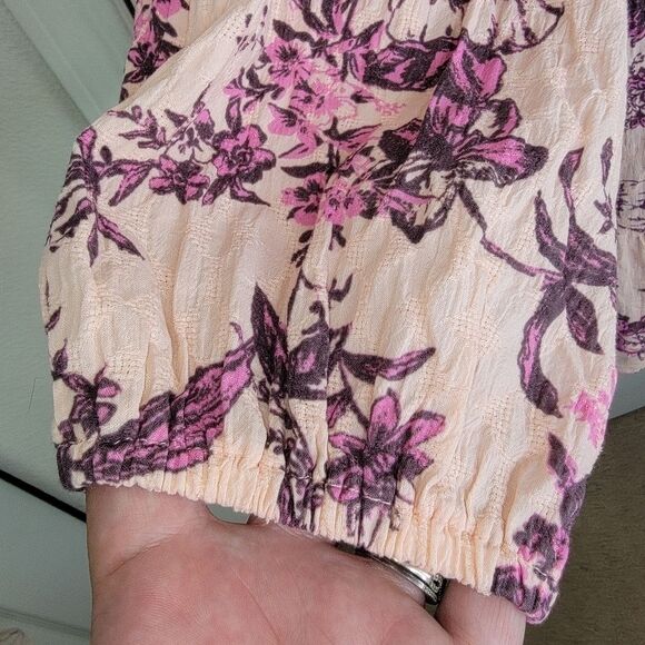 Free People Sunbaked floral Swing Dress in pink Small - Picture 5 of 10